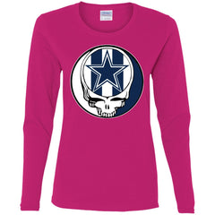 Dallas Cowboys Grateful Dead Steal Your Face Football Nfl Shirts Women Long Sleeve Shirt Women Long Sleeve Shirt - parenttees