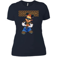 Louis Vuitton Mickey Mouse Cartoon T-shirt Women Cotton T-Shirt Women Cotton T-Shirt - parenttees