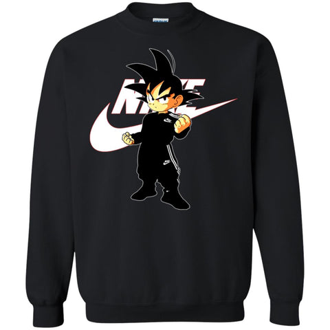 Best Goku Nike Gift Friends T-shirt Crewneck Pullover Sweatshirt Black / S Sweatshirts - parenttees