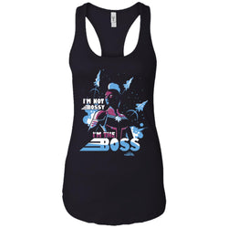 Captain Marvel I'm The Boss Space Blue Red Women Tank Top