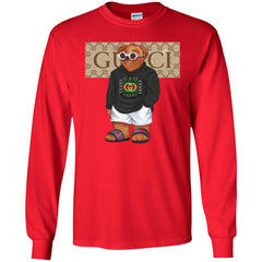 Best Gucci Bear Style Fashion T-shirt Men Long Sleeve Shirt Men Long Sleeve Shirt - parenttees