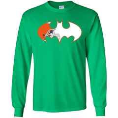 We Are The Cleveland Browns Batman Nfl Mashup Men Long Sleeve Shirt Men Long Sleeve Shirt - parenttees