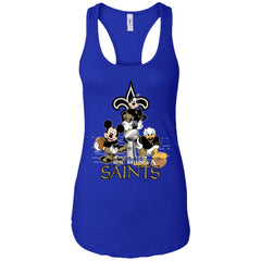 Nfl – New Orleans Saints Donald Duck Goofy Mickey Mouse Super Bowl 2019 Football Women Tank Top Women Tank Top - parenttees