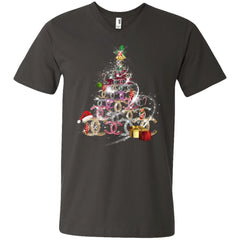 Chanel Christmas Tree T-shirt Men V-Neck T-Shirt Men V-Neck T-Shirt - parenttees