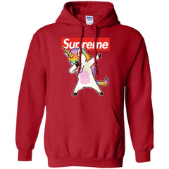 Supreme Unicorn T-shirt Dance Dabbing Unicorn Pullover Hoodie Sweatshirt Pullover Hoodie Sweatshirt - parenttees