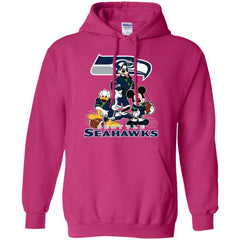 Mickey Mouse Seattle Seahawks American Football Nfl Sports Shirt Pullover Hoodie Sweatshirt Pullover Hoodie Sweatshirt - parenttees