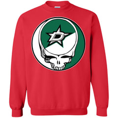 Dallas Stars Grateful Dead Steal Your Face Hockey Nhl Shirts Crewneck Pullover Sweatshirt Crewneck Pullover Sweatshirt - parenttees