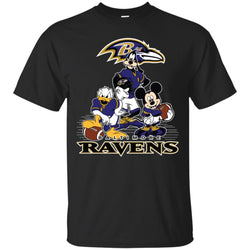 Mickey Mouse Baltimore Ravens American Football Nfl Sports Shirt Men Cotton T-Shirt