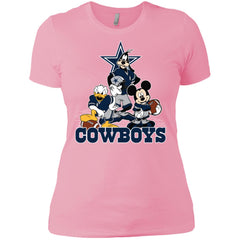 Mickey Mouse Dallas Cowboys American Football Nfl Sports Shirt Women Cotton T-Shirt Women Cotton T-Shirt - parenttees