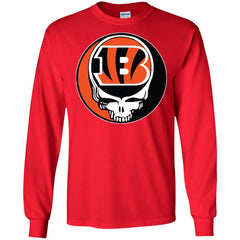 Cincinnati Bengals Grateful Dead Steal Your Face Football Nfl Shirts Men Long Sleeve Shirt Men Long Sleeve Shirt - parenttees