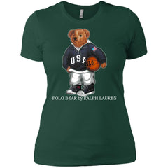 Polo Bear Ralph Lauren Shirt Women Cotton T-Shirt Women Cotton T-Shirt - parenttees