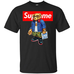 Supreme Bear Style Music T-shirt Men Cotton T-Shirt Men Cotton T-Shirt - parenttees