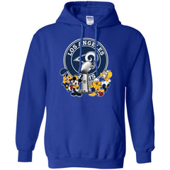 Los Angeles Rams Super Bowl 2019 Mickey Minnie Mouse Donald Daisy Duck Football Nfl Pullover Hoodie Sweatshirt Pullover Hoodie Sweatshirt - parenttees