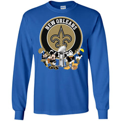 Nfl – New Orleans Saints Super Bowl 2019 Mickey Mouse Minnie Mouse Donald Duck Daisy Duck Football Men Long Sleeve Shirt Men Long Sleeve Shirt - parenttees