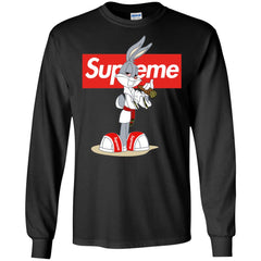 Supreme Rabbit Smoking T-shirt Men Long Sleeve Shirt Men Long Sleeve Shirt - parenttees