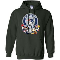 New England Patriots Super Bowl 2019 Mickey Minnie Mouse Donald Daisy Duck Football Nfl Pullover Hoodie Sweatshirt Pullover Hoodie Sweatshirt - parenttees