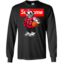 Supreme Bear Basketball T-shirt Men Long Sleeve Shirt