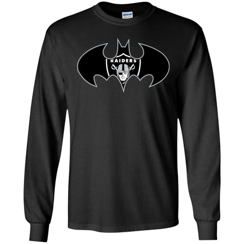 We Are The Oakland Raiders Batman Nfl Mashup Men Long Sleeve Shirt Black / S Men Long Sleeve Shirt - parenttees