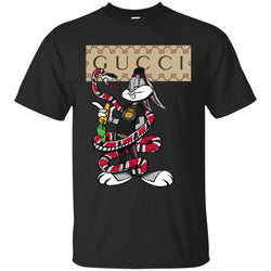 Gucci Rabbit Snake Gift Birthday T-shirt Men Cotton T-Shirt