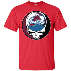 Colorado Avalanche Grateful Dead Steal Your Face Hockey Nhl Shirts Men Cotton T-Shirt