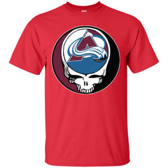 Colorado Avalanche Grateful Dead Steal Your Face Hockey Nhl Shirts Men Cotton T-Shirt Men Cotton T-Shirt - parenttees