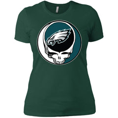 Philadelphia Eagles Grateful Dead Steal Your Face Football Nfl Shirts Women Cotton T-Shirt Women Cotton T-Shirt - parenttees