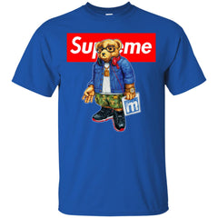 Supreme Bear Style Music T-shirt Men Cotton T-Shirt Men Cotton T-Shirt - parenttees