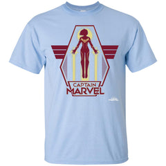 Captain Marvel Red Yellow Flight Powers Men Cotton T-Shirt Men Cotton T-Shirt - parenttees