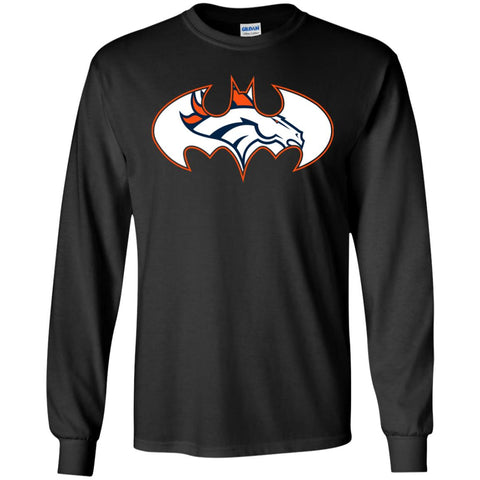 We Are The Denver Broncos Batman Nfl Mashup Men Long Sleeve Shirt Black / S Men Long Sleeve Shirt - parenttees