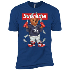 Supreme Bear Hot Trending T-shirt Men Short Sleeve T-Shirt Men Short Sleeve T-Shirt - parenttees