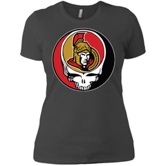 Ottawa Senators Grateful Dead Steal Your Face Hockey Nhl Shirts Women Cotton T-Shirt Women Cotton T-Shirt - parenttees