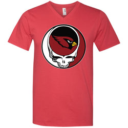 Arizona Cardinals Grateful Dead Steal Your Face Football Nfl Shirts Men V-Neck T-Shirt