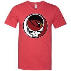 Arizona Cardinals Grateful Dead Steal Your Face Football Nfl Shirts Men V-Neck T-Shirt Men V-Neck T-Shirt - parenttees