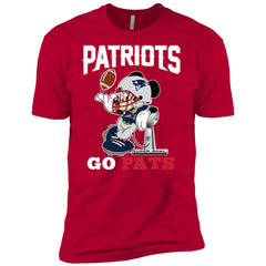 Go Pats - New England Patriots Super Bowl 2019 Mickey Mouse Football Nfl Men Short Sleeve T-Shirt Men Short Sleeve T-Shirt - parenttees