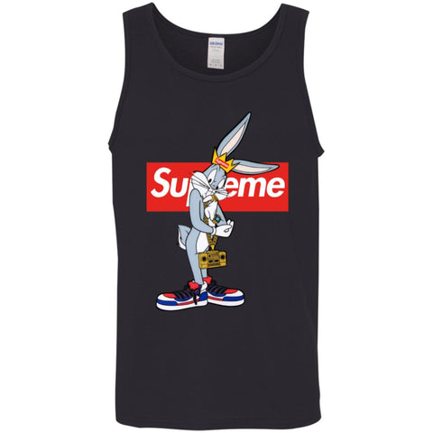 Supreme Rabbit Trending T-shirt Men Cotton Tank Black / X-Small Men Cotton Tank - parenttees