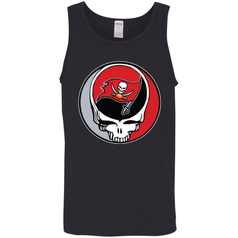 Tampa Bay Buccaneers Grateful Dead Steal Your Face Football Nfl Shirts Men Cotton Tank Black / X-Small Men Cotton Tank - parenttees