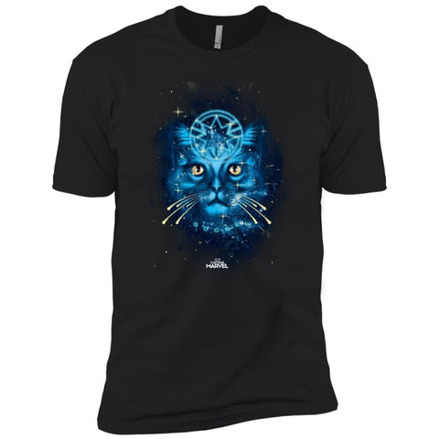 Captain Marvel Goose Blue Galaxy Portrait Men Short Sleeve T-Shirt Black / X-Small Men Short Sleeve T-Shirt - parenttees