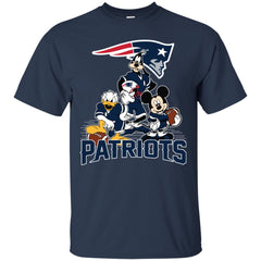 Mickey Mouse New England Patriots American Football Nfl Sports Shirt Men Cotton T-Shirt Men Cotton T-Shirt - parenttees