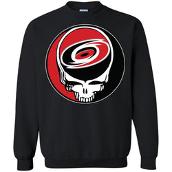 Carolina Hurricanes Grateful Dead Steal Your Face Hockey Nhl Shirts Crewneck Pullover Sweatshirt