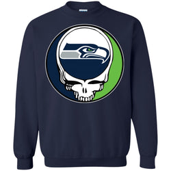 Seattle Seahawks Grateful Dead Steal Your Face Football Nfl Shirts Crewneck Pullover Sweatshirt