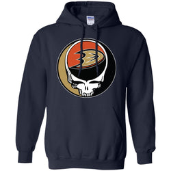 Anaheim Ducks Grateful Dead Steal Your Face Hockey Nhl Shirts Pullover Hoodie Sweatshirt