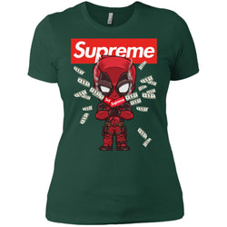 Supreme Deadpool Funny T-shirt Women Cotton T-Shirt