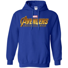 Marvel Avengers Infinity War Golden Logo Pullover Hoodie Sweatshirt Pullover Hoodie Sweatshirt - parenttees