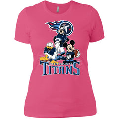 Mickey Mouse Tennessee Titans American Football Nfl Sports Shirt Women Cotton T-Shirt Women Cotton T-Shirt - parenttees