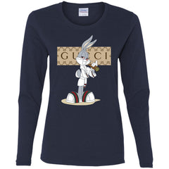 Gucci Rabbit Smoking Funny T-shirt Women Long Sleeve Shirt Women Long Sleeve Shirt - parenttees