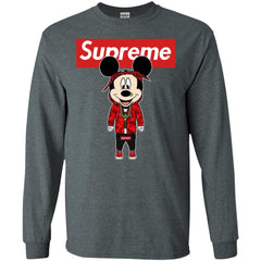 Supreme Mickey Style Fashion T-shirt Men Long Sleeve Shirt Men Long Sleeve Shirt - parenttees