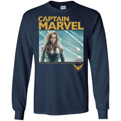 Captain Marvel Vintage Movie Poster Style Men Long Sleeve Shirt Men Long Sleeve Shirt - parenttees