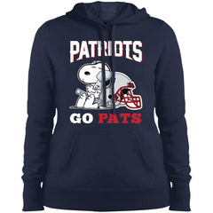 Go Pats - New England Patriots Super Bowl 2019 Snoopy Football Nfl Women Hooded Sweatshirt Women Hooded Sweatshirt - parenttees