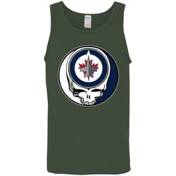 Winnipeg Jets Grateful Dead Steal Your Face Hockey Nhl Shirts Men Cotton Tank