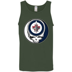 Winnipeg Jets Grateful Dead Steal Your Face Hockey Nhl Shirts Men Cotton Tank Men Cotton Tank - parenttees